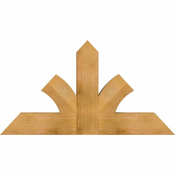 Ekena Millwork Richland Rough Sawn Timber Gable Bracket, Western Red Cedar, 48"W x 26"H x 4"D x 6"F, 13/12 Pitch GBW048X26X0406RIC00RWR - main